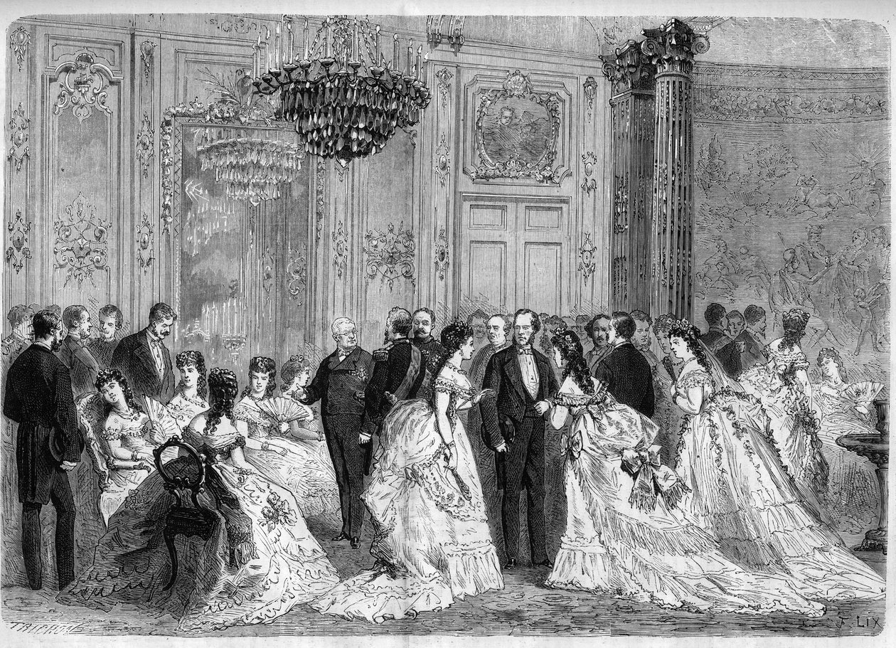 Empfang des Präsidenten der Republik Adolphe Thiers im Palais de l