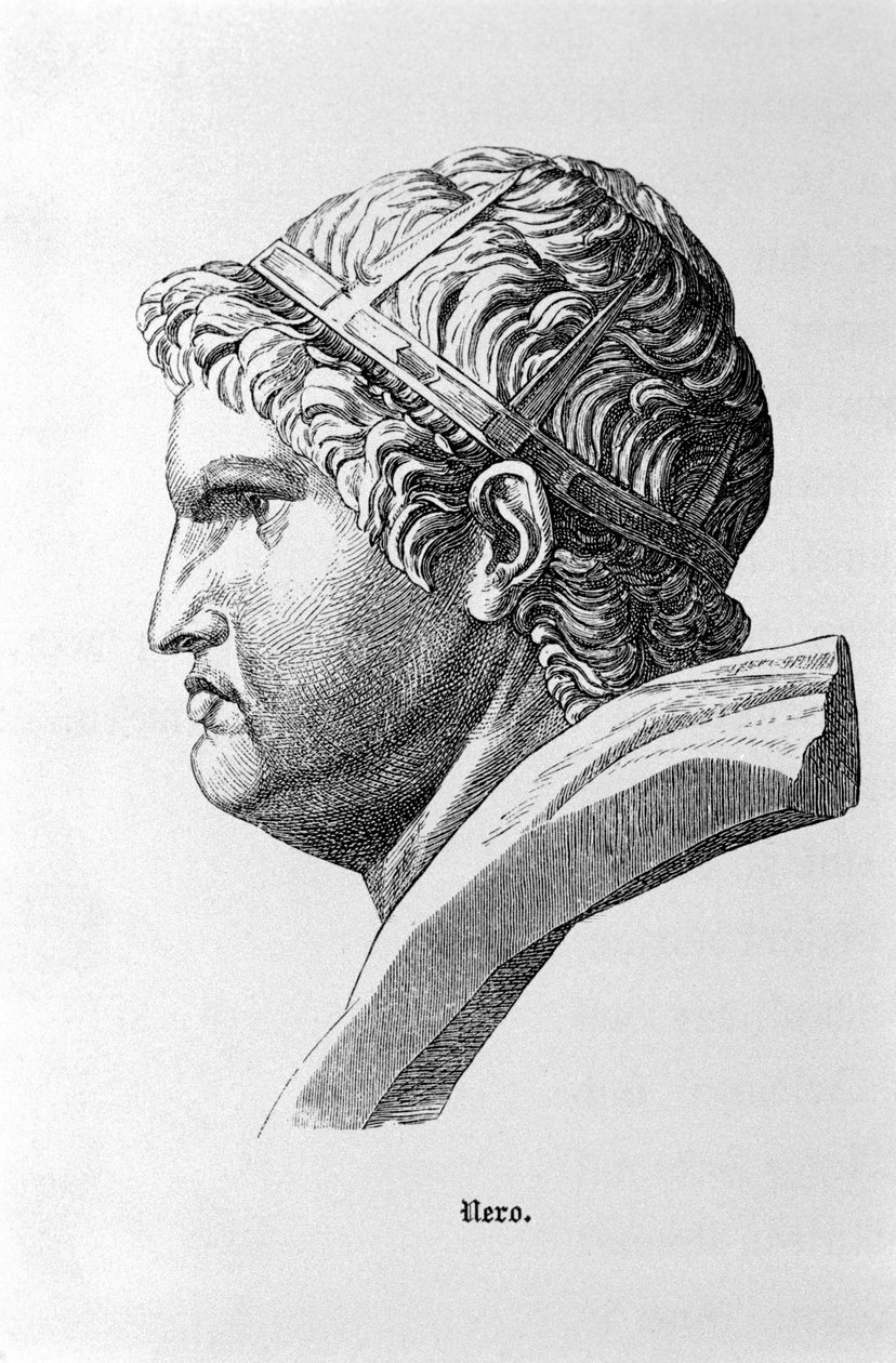 Darstellung des römischen Kaisers Nero (37 - 68). von Unknown artist