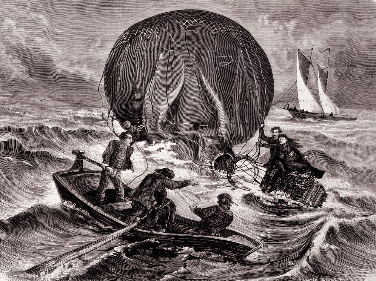Rettung des Habs-Balls, veranstaltet von Herrn und Frau Durouf. Schiffbruch an der Küste Englands am 1. September von Unknown artist