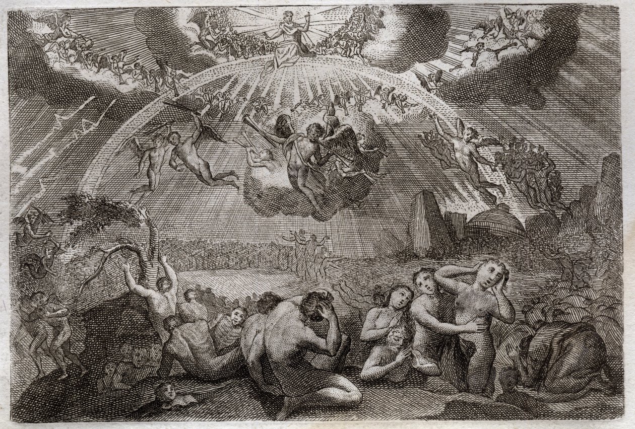Bibel von Royaumont, Neues Testament: Das Jüngste Gericht. von Unknown artist