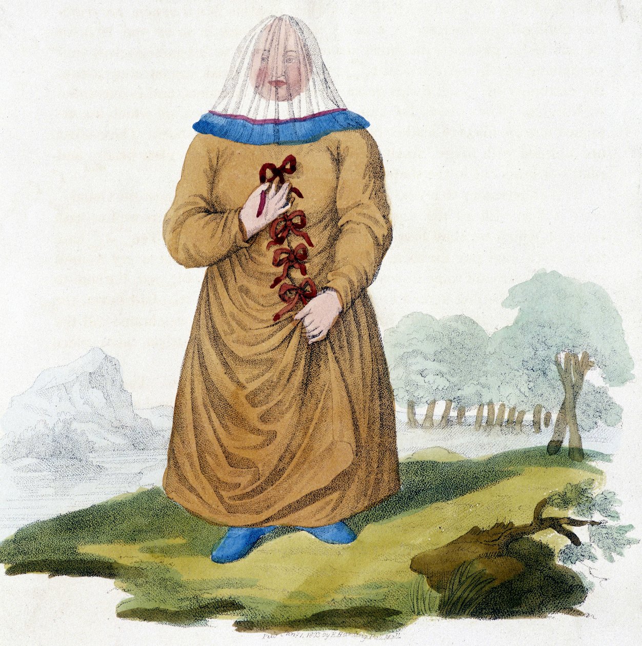 Russische Frau eines Ostiak-Stammes in traditioneller Tracht (Khanty oder Khante: Paleosibirische Jäger, im Waldgebiet des mittleren Ob-Tals) von Unknown artist