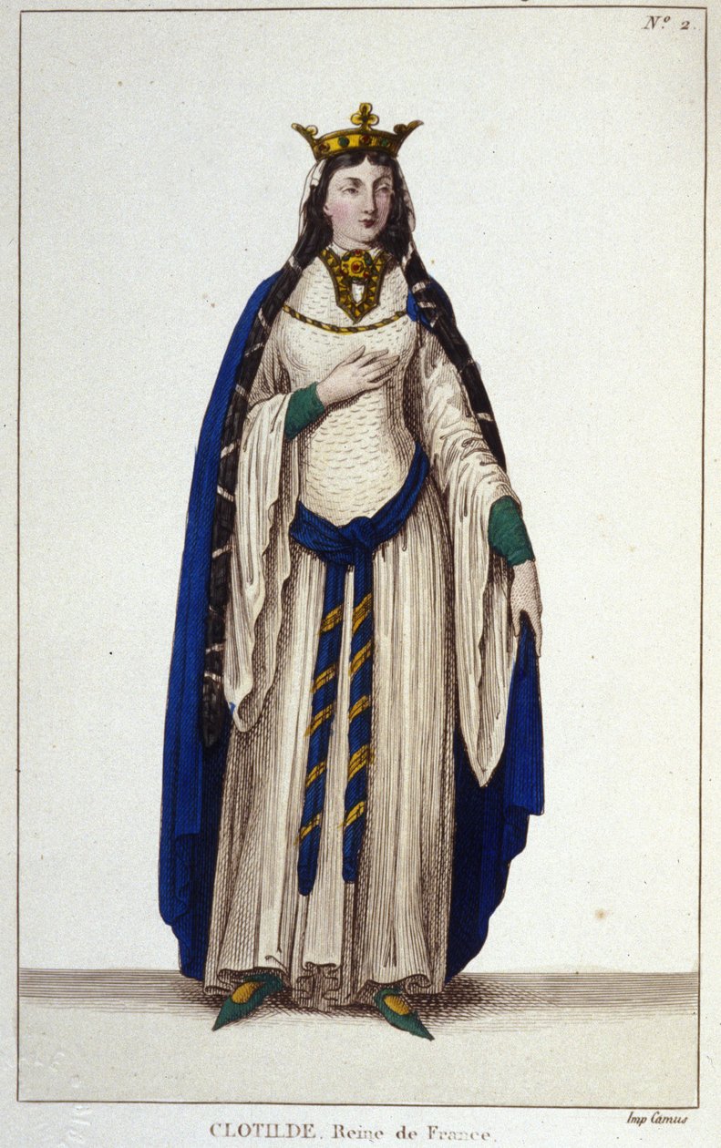 Heilige Clotilde, Königin der Franken (ca. 475-545), Ehefrau von Chlodwig I. von Unknown artist
