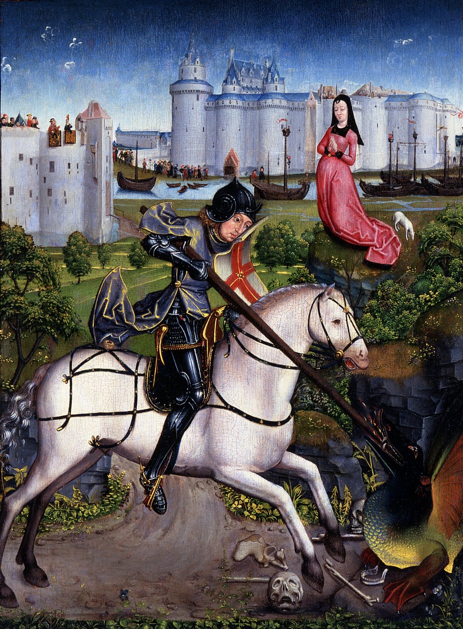 Sankt Georg und der Drache von Unknown artist
