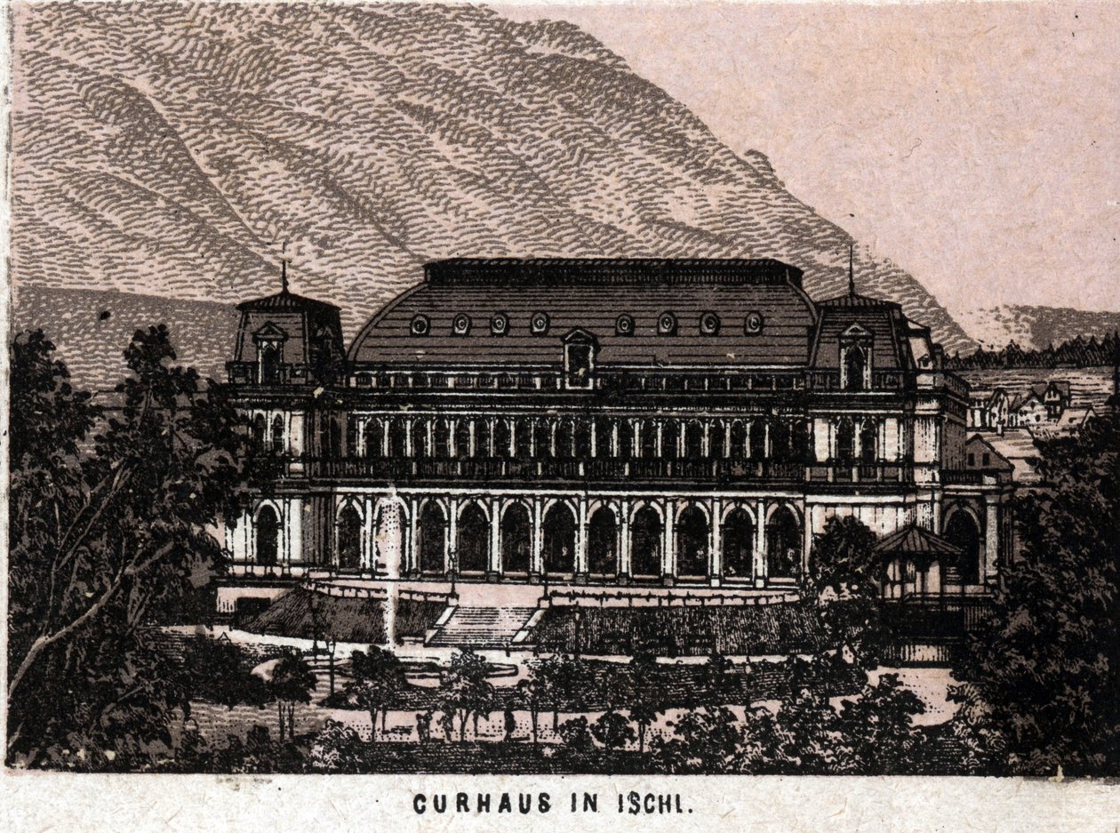 Salzkammergut, Österreich: Blick auf das Kurhaus in Ischl. aus 