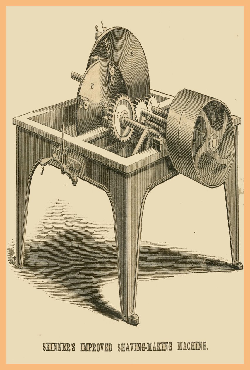 Skinners Verbesserte Rasiermaschinen-Herstellungsmaschine von Unknown Artist