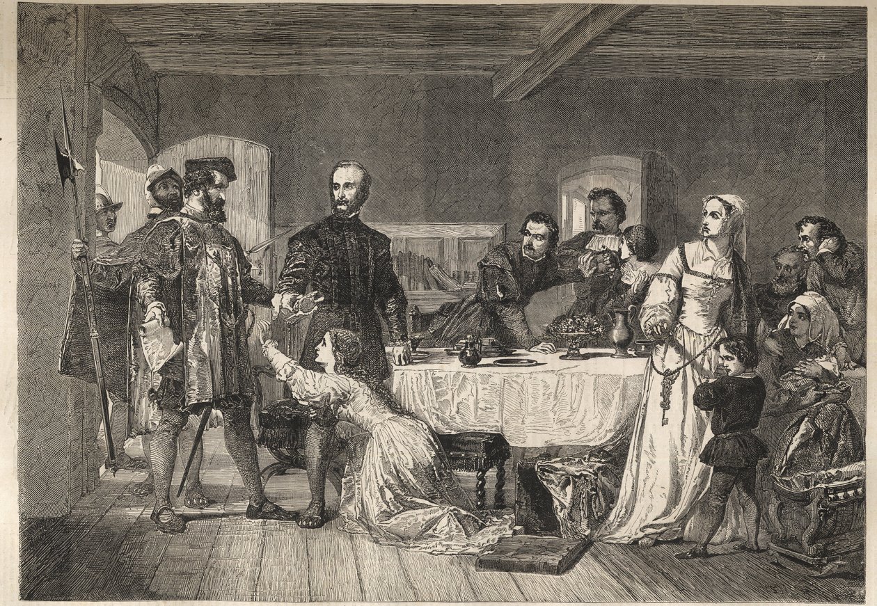 Die Verhaftung von John Brown aus Ashford, einem Lollarden und einem der ersten Märtyrer zu Beginn der Herrschaft von Heinrich VII. - 1517 von Unknown artist