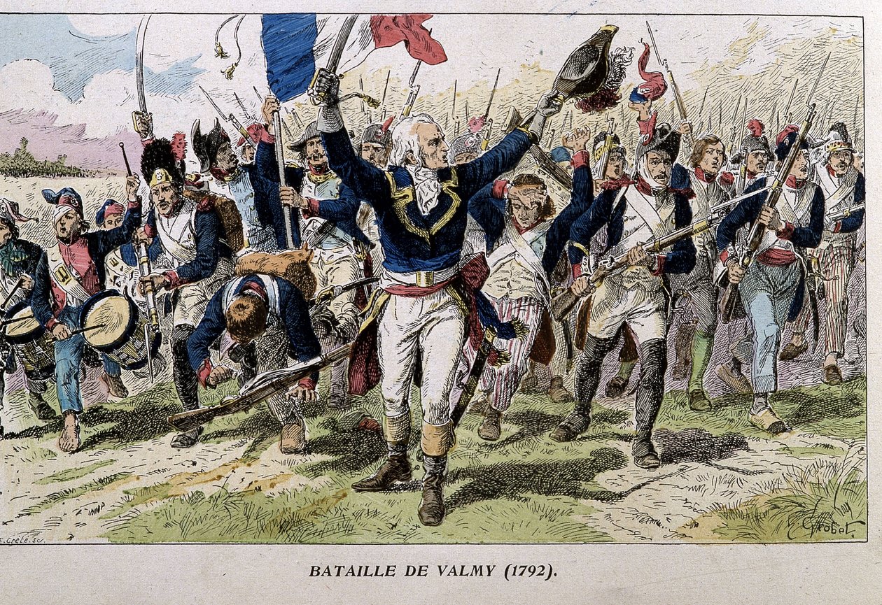 Die Schlacht von Valmy (1792) (Gravur, späte 19. Jahrhundert) von Unknown artist