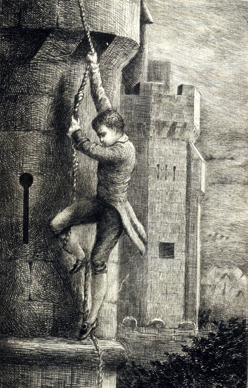 Die Kartause von Parma von Stendhal. Gravur aus dem 19. Jahrhundert von Unknown artist