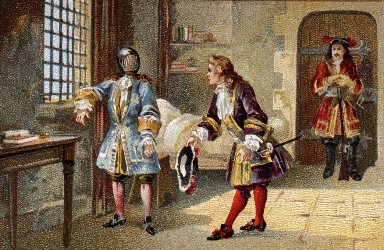 Der Mann mit der eisernen Maske, ein interner Staatsgefangener von 1679 ...