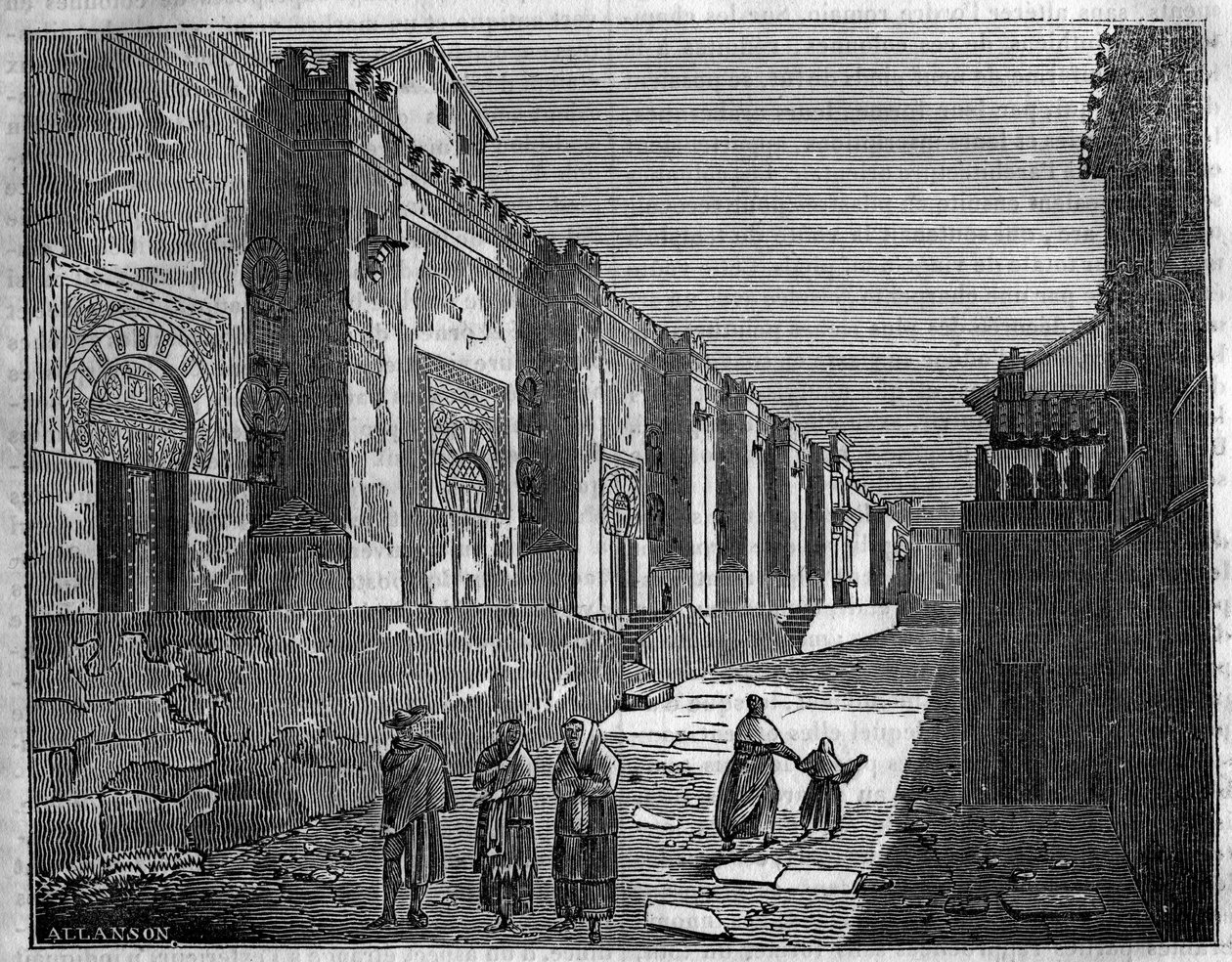 Die Moschee von Cordoba in Spanien. Heute die christliche Kathedrale von Unknown artist