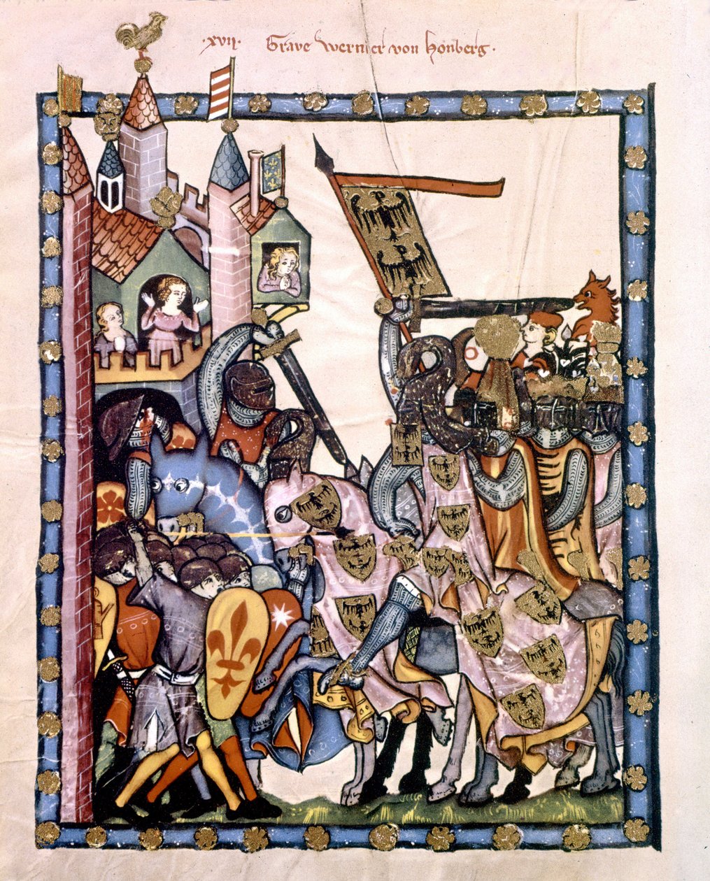 Der Schweizer Dichter und Ritter Graf Werner von Homberg (1284-1320) im ...