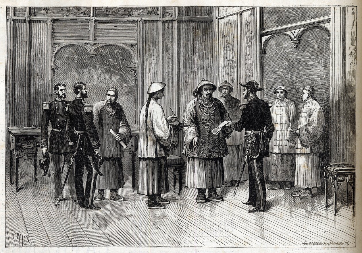 Das Tientsin-Abkommen oder Li-Fournier-Konvention - Tientsin-Abkommen - Li-Fournier-Konvention - 11. Mai von Unknown artist