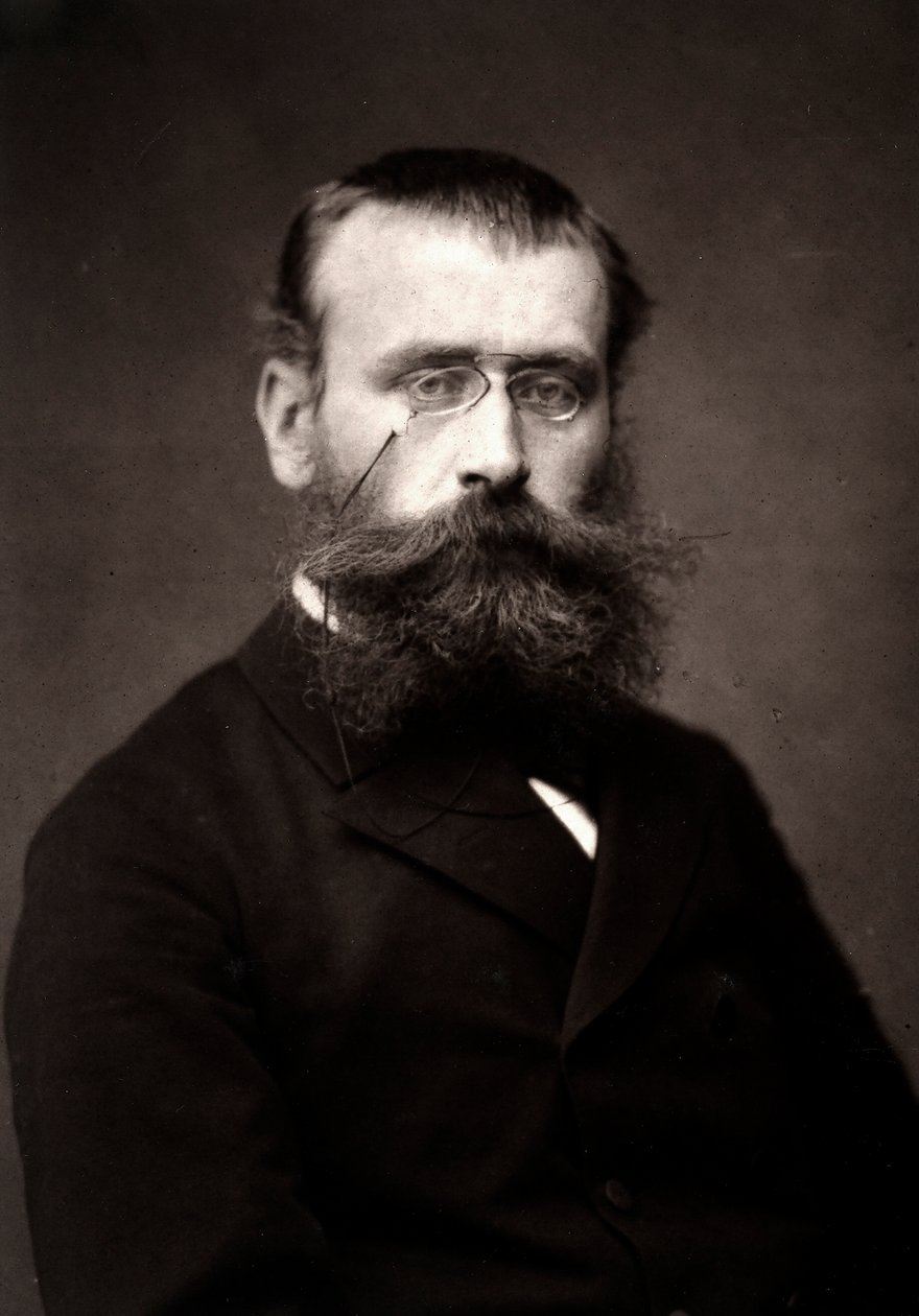 Der Künstler Georges Laugée fotografiert anlässlich des Pariser Salons 1881 von Unknown