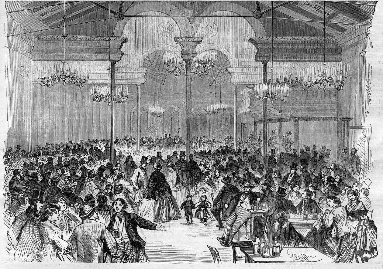Die Brauereien von Berlin: die Brauerei von Tivoli - Kupferstich in „Le Journal Illustré“ von Unknown artist