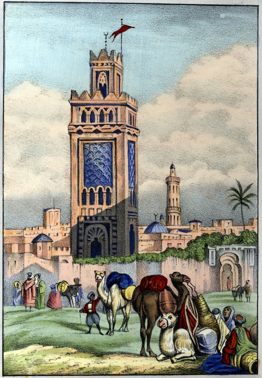 Die Stadt Oran in Algerien im Jahr 1840. In „L