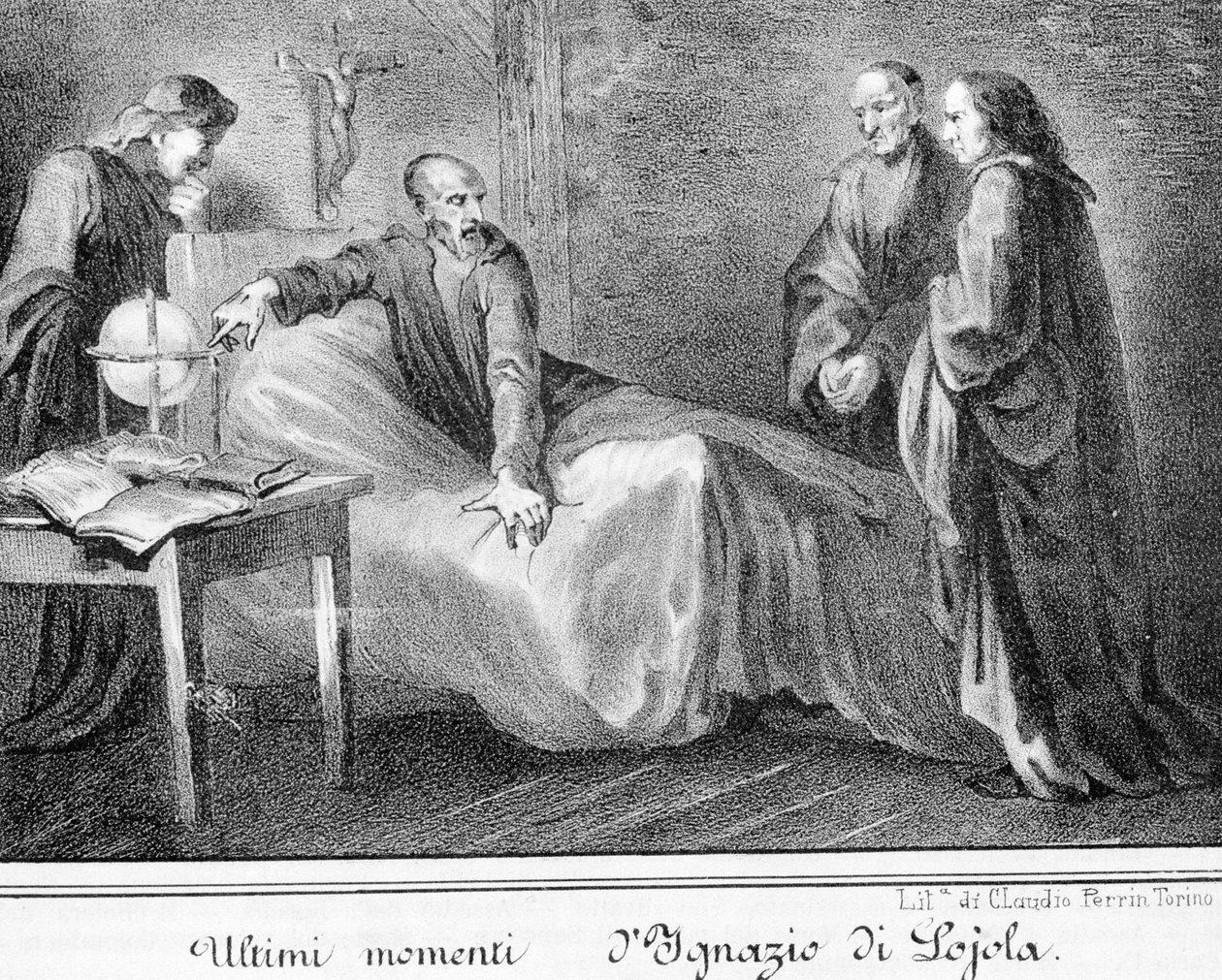 Der Tod des Heiligen Ignatius von Loyola (1491 - 1556), Gründer der Gesellschaft Jesu von Unknown artist