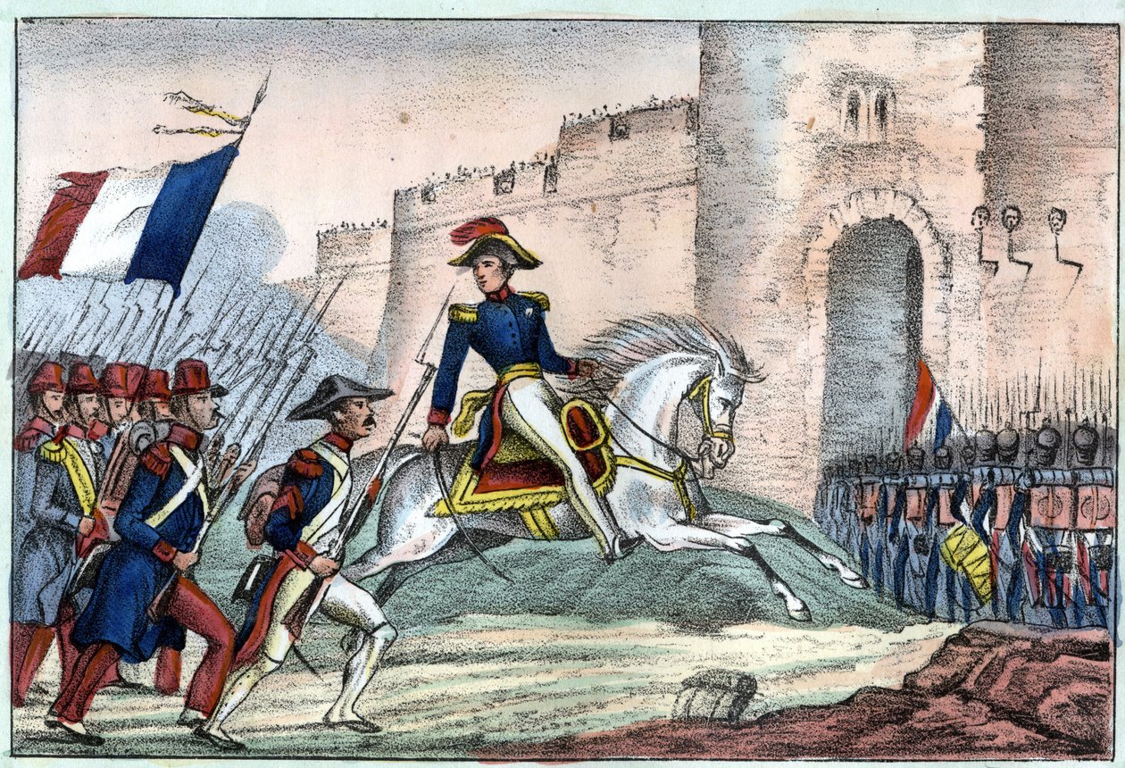 Der Einzug der französischen Armee in Algier am 5. Juli. von Unknown artist