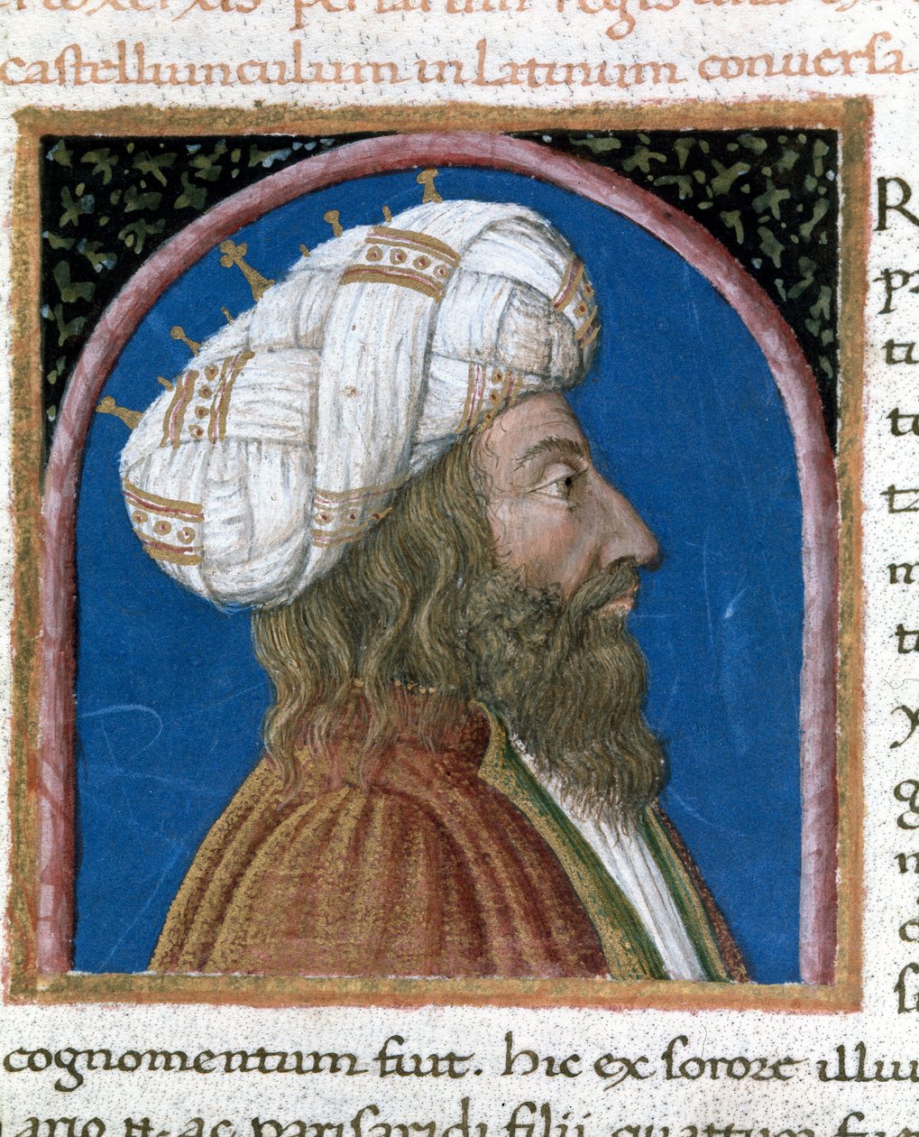 Der König von Persien Artaxerxes III. Ochos (gestorben 338 v. Chr.) Miniatur aus „Parallelen berühmter Männer“ von Plutarch (46-125 n. Chr.) von Unknown artist