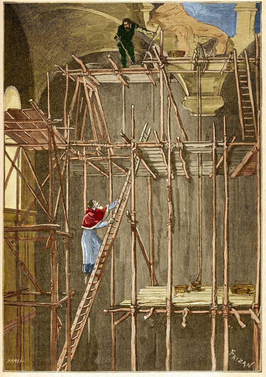 Der Maler Michelangelo Buonarroti genannt Michelangelo von Unknown artist