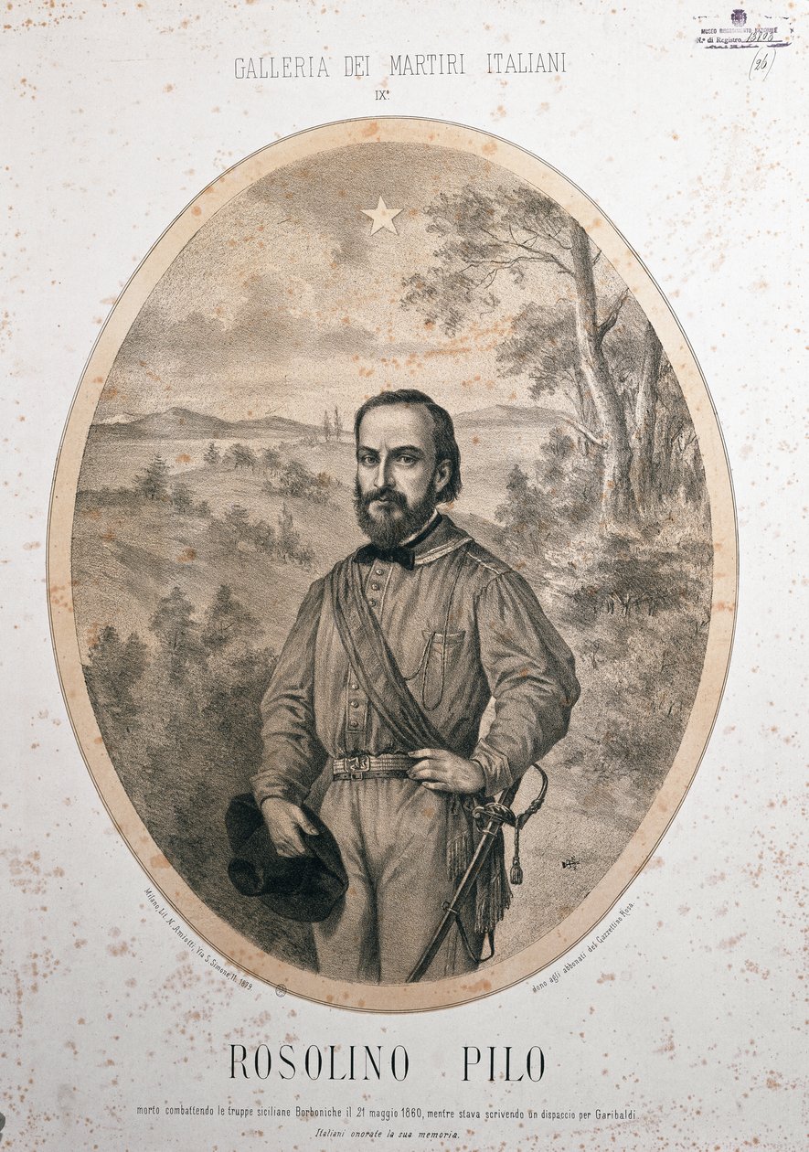 Der Patriot Rosolino Pilo von Unknown Artist