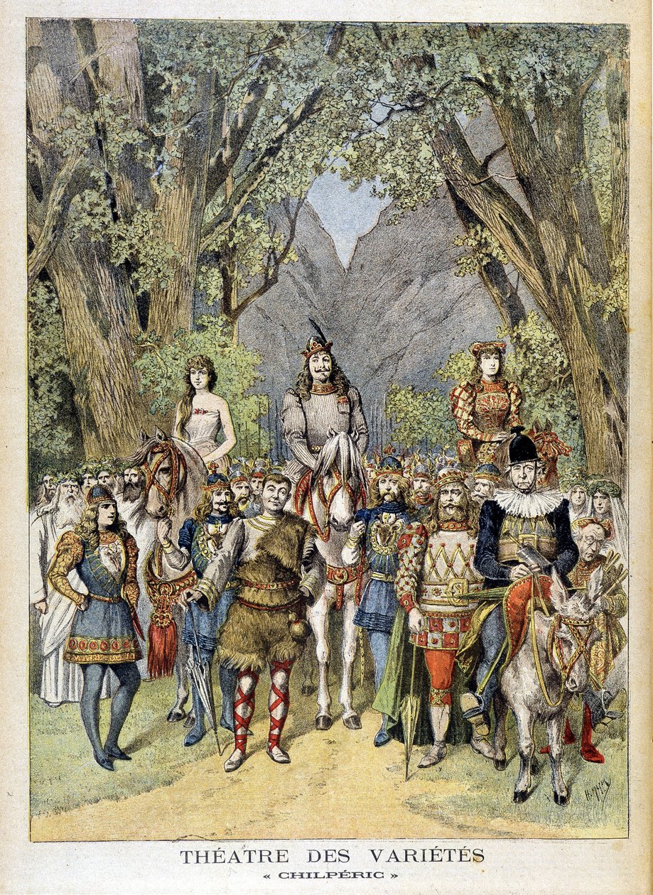 Das Stück „Chilperic“ im Varietétheater in Paris. von Unknown artist