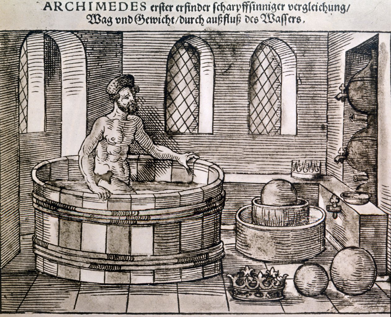 Das Prinzip des Archimedes von Unknown artist
