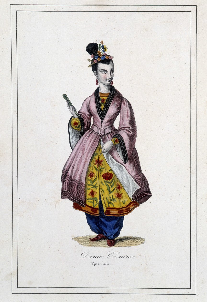 Ein Chinese - in „Les peuples de la terre“ von Pater Paul Jonhanneaud, Librairie des Bons livres von Unknown artist