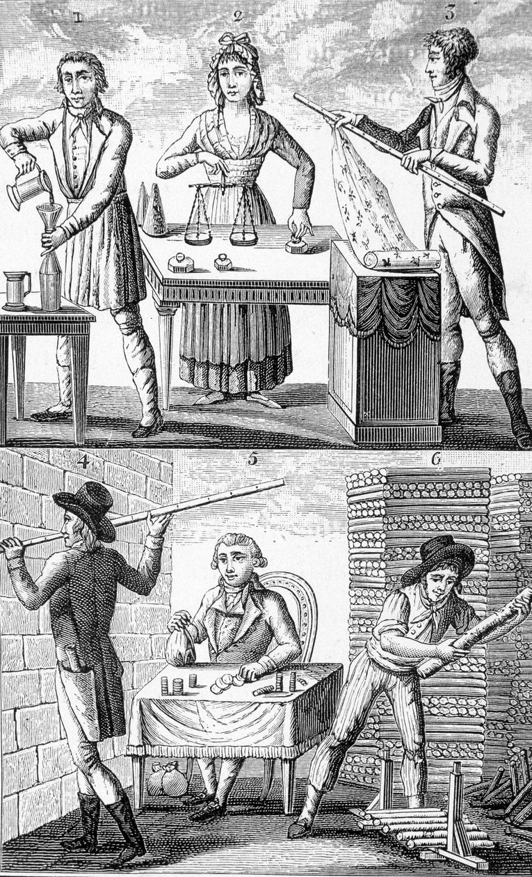 Verwendung neuer Gewichte und Maße im Jahr 1795 von Unknown artist