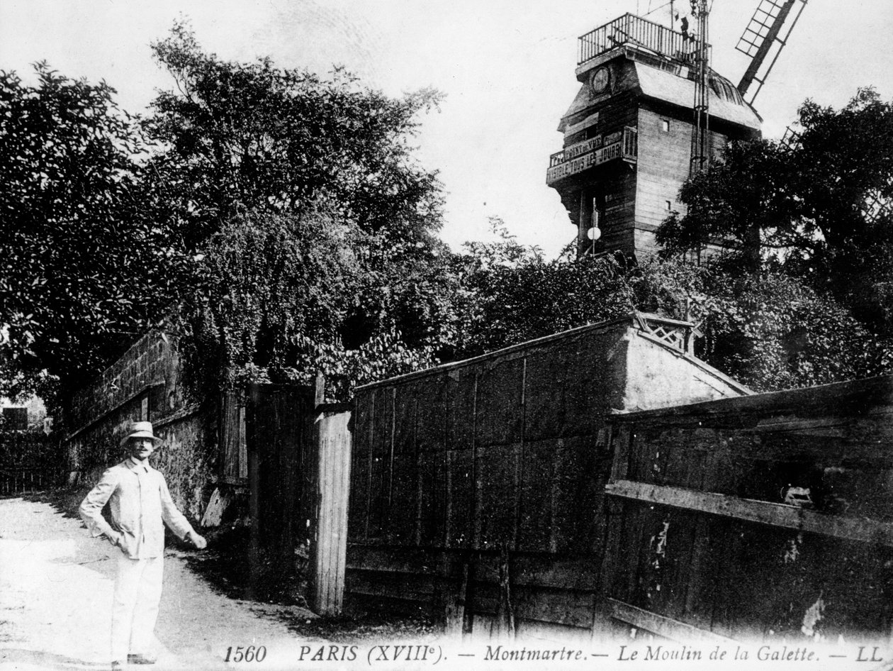 Ansicht von Paris: Le Moulin de la Galette, Quartier Montmartre von Unknown artist