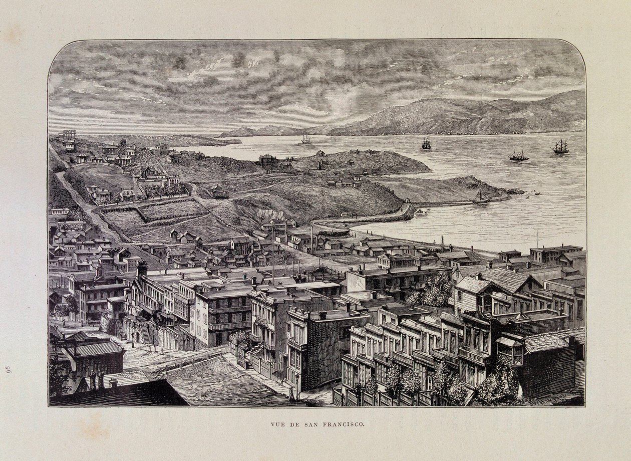 Ansicht von San Francisco im 19. Jahrhundert von Unknown artist