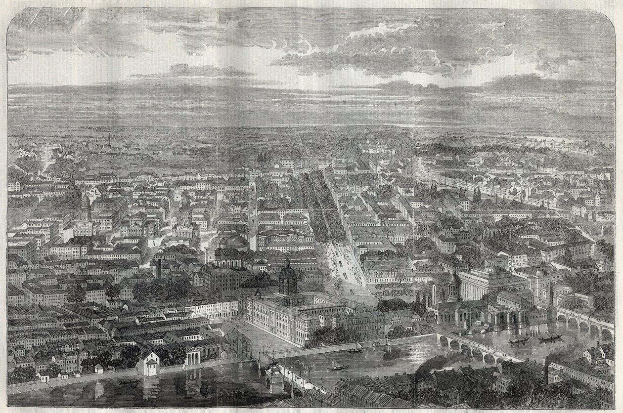Ansicht der Stadt Berlin im Jahr 1858. von Unknown artist