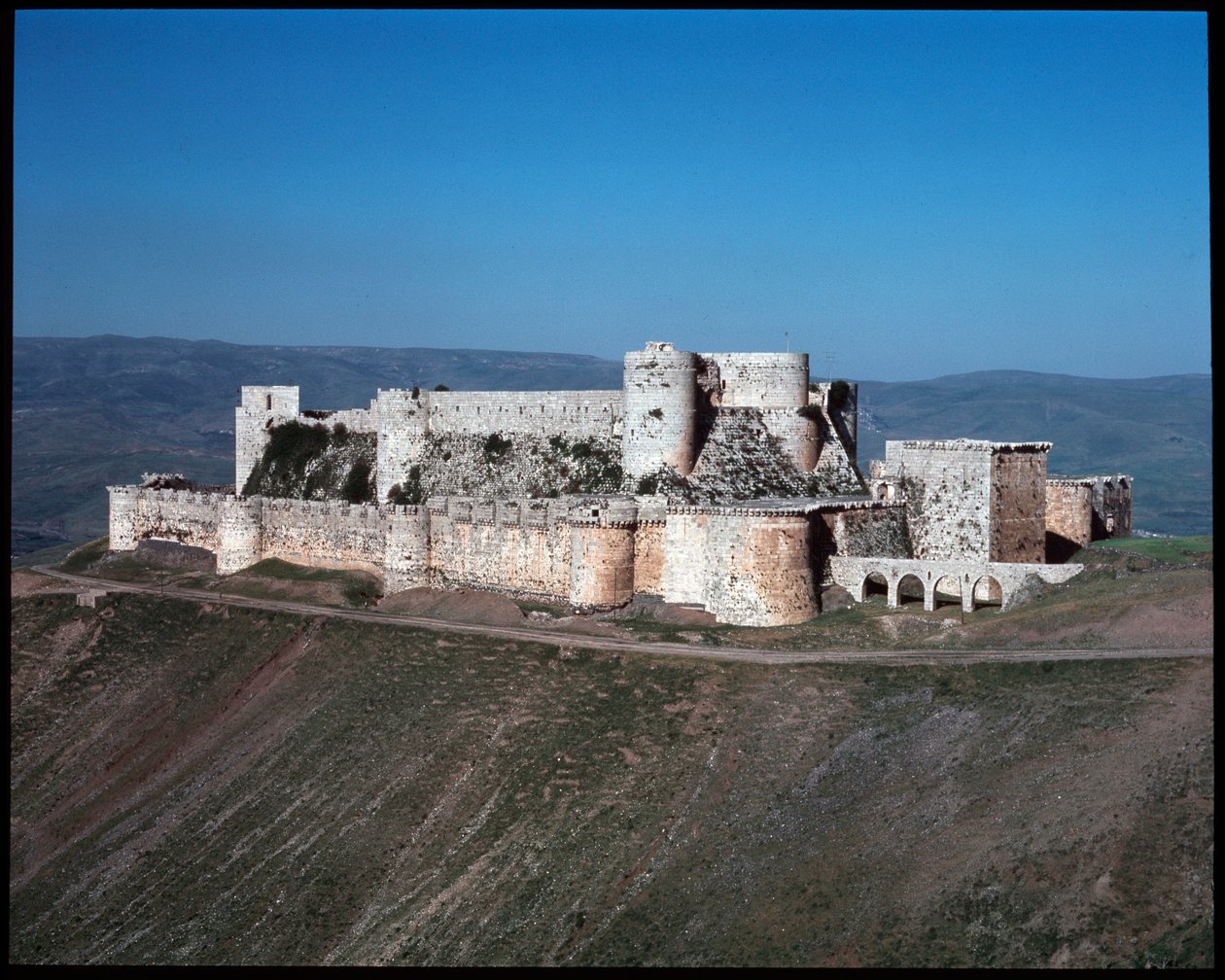 Ansicht des Krak der Ritter, Kreuzritterburg, ca. 1100 von Unknown artist