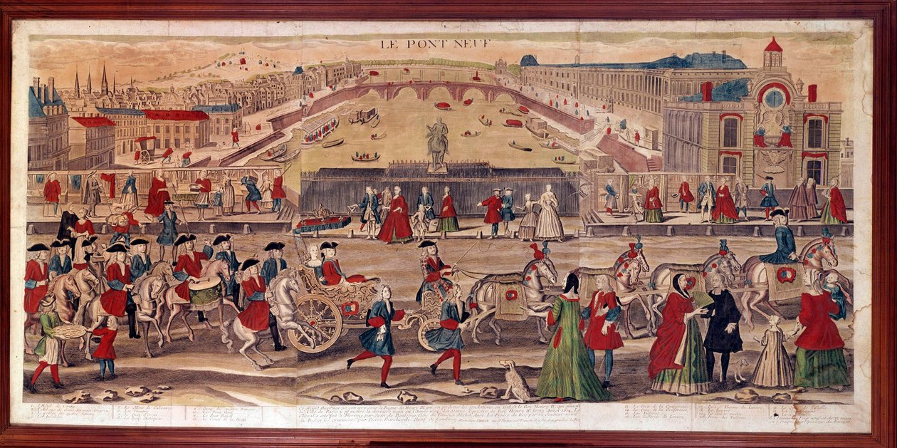 Ansicht der Pont-Neuf in Paris von Unknown artist