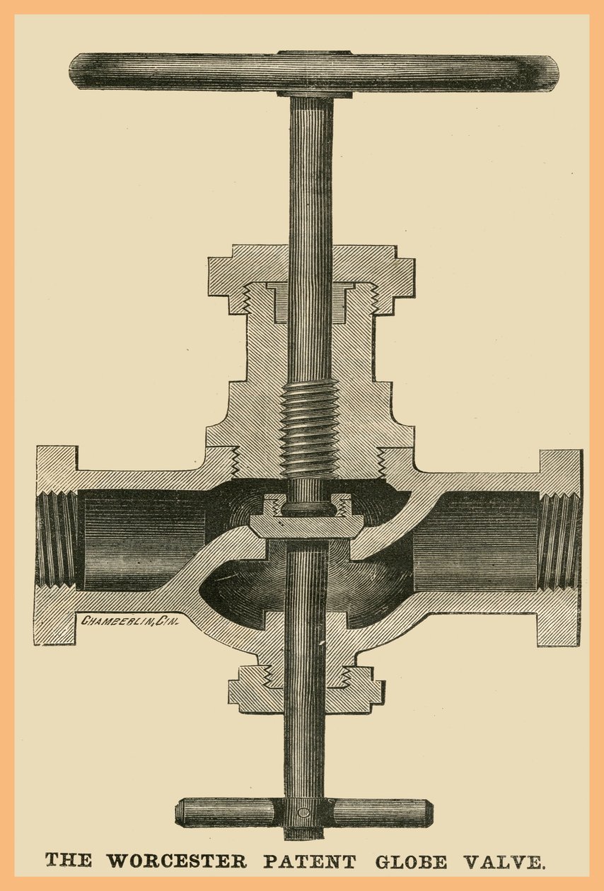 Worcestor Patent-Kugelventil von Unknown Artist