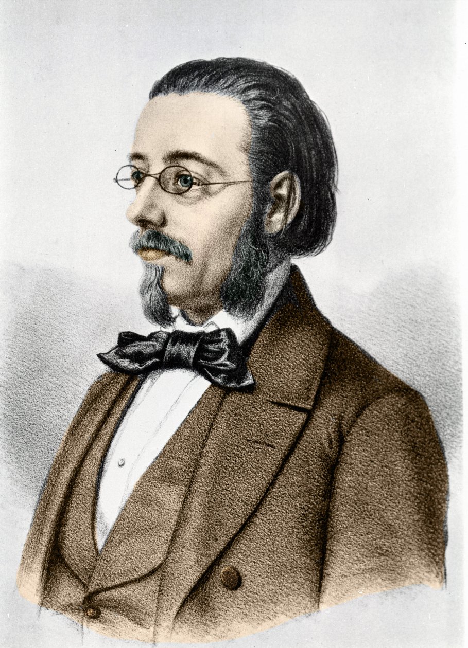Porträt von Bedřich Smetana (1824-1884), tschechischer Komponist und Pianist von Unknown artist