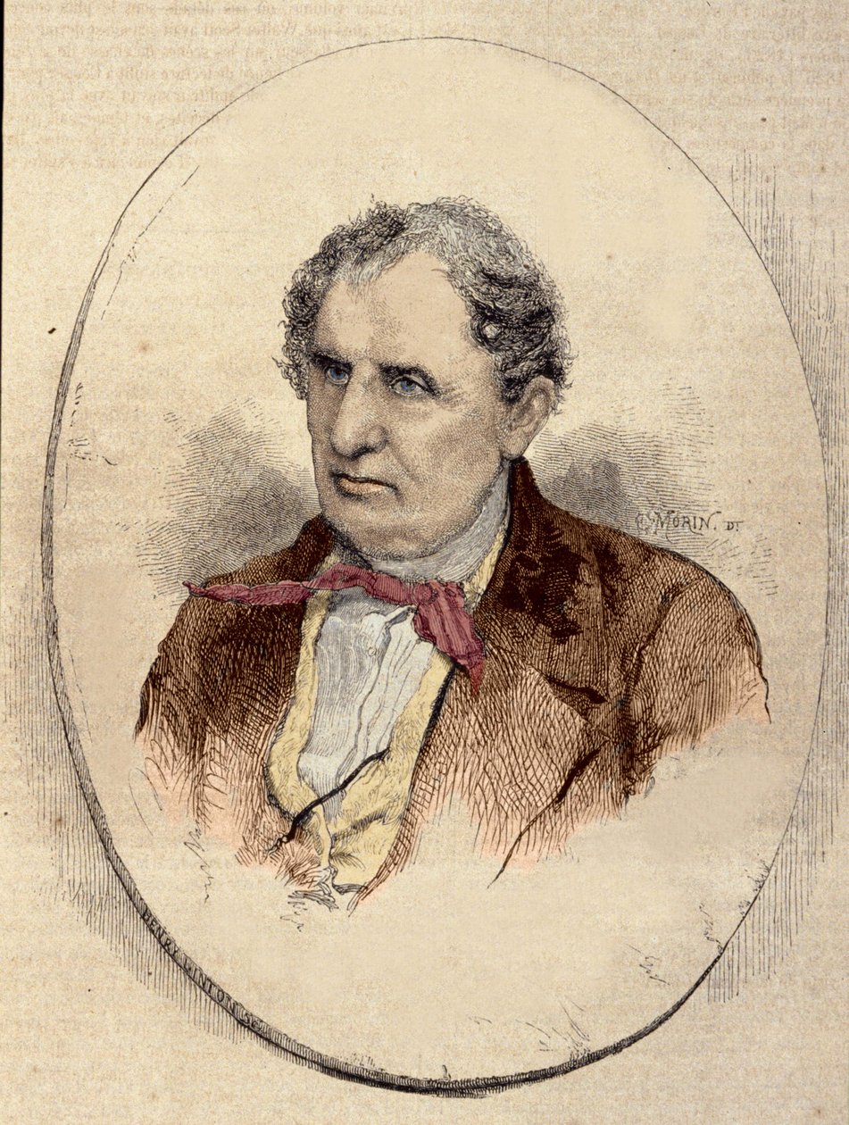 Porträt von James Fenimore Cooper, amerikanischer Schriftsteller von Unknown artist