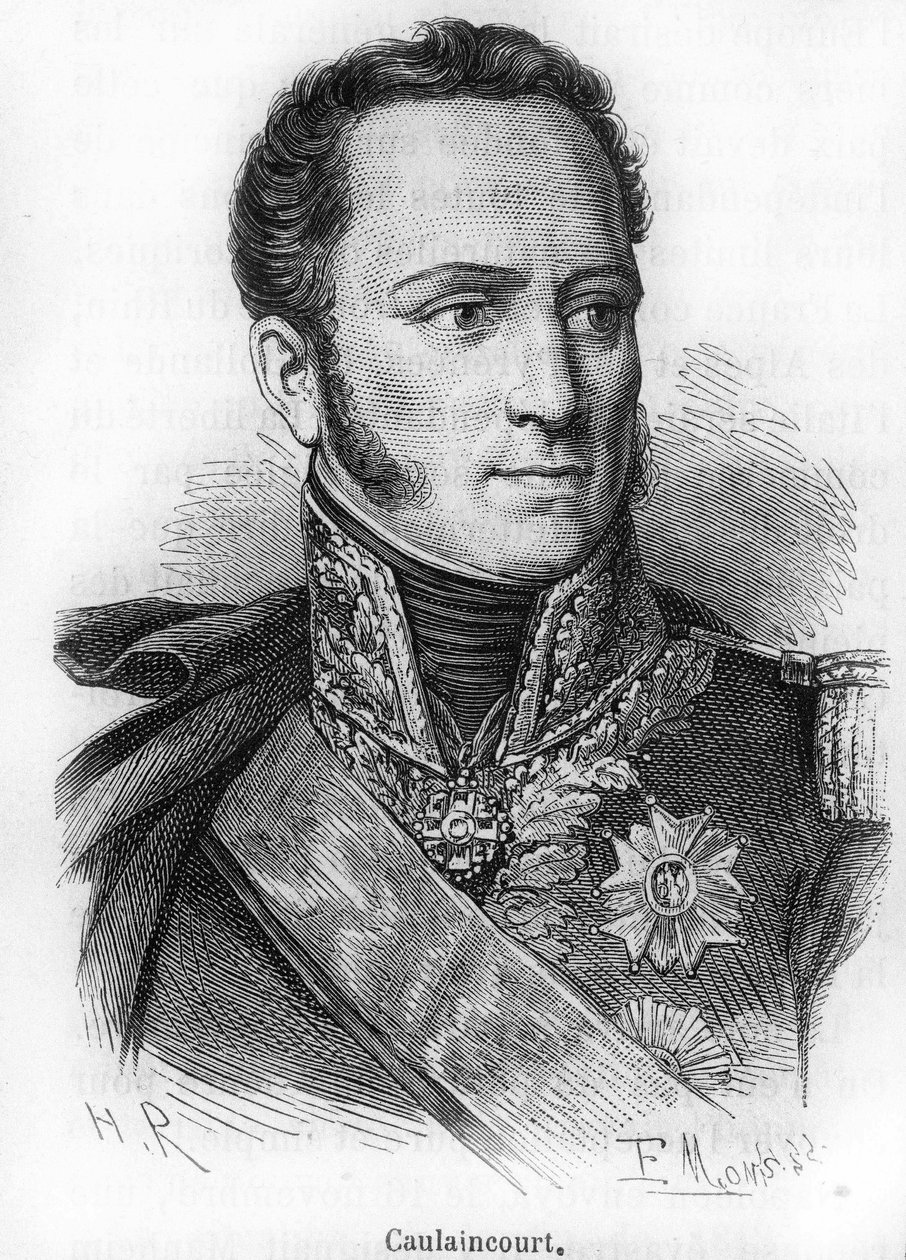 Porträt von Le Marquis de Caulaincourt (1773-1827), Herzog von Vicenza, französischer General und Diplomat. von Unknown artist