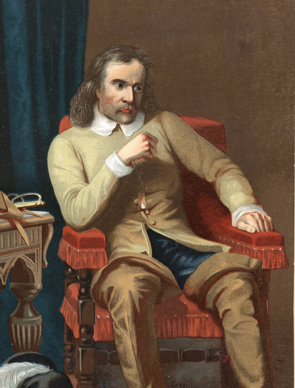 Porträt von Oliver Cromwell, englischer Staatsmann von Unknown artist