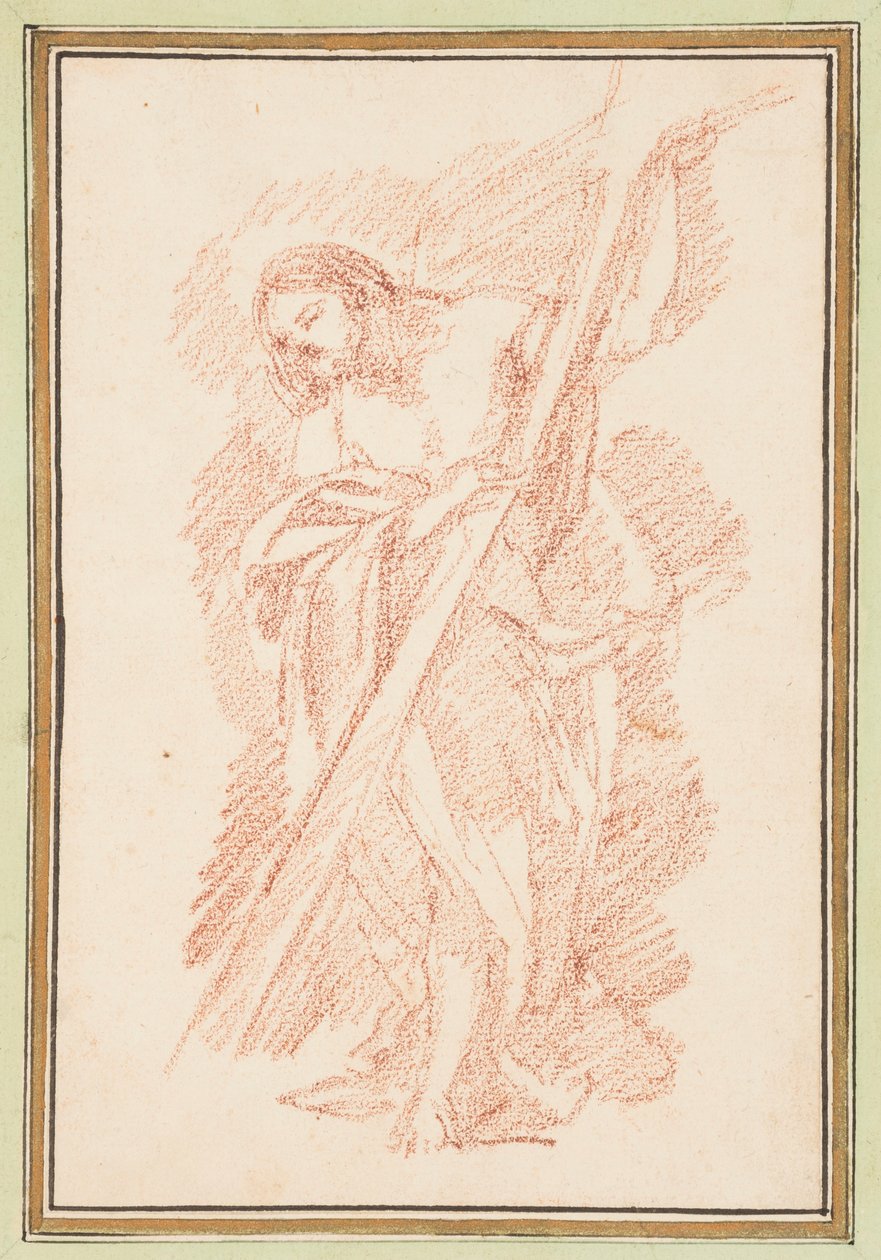 Zeichnung, Christus stehend, ca. 1759–70 von Unknown artistUnknown artist