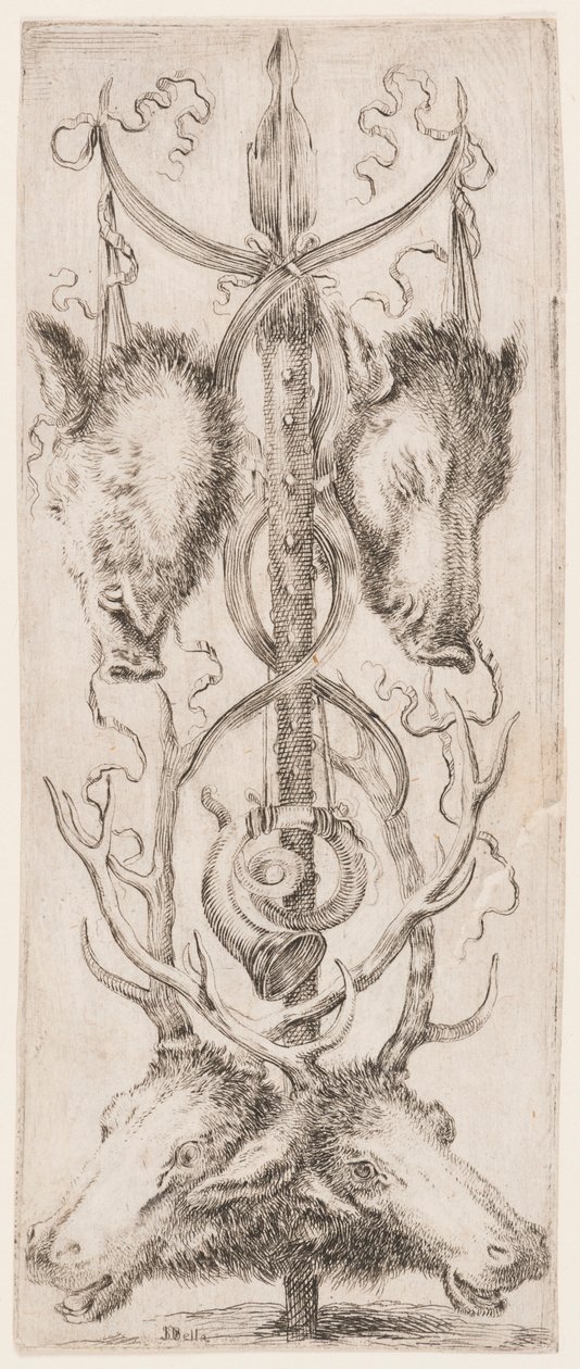 Druck, Ornamenti o Grottesche (Groteskes Ornament), ca. 1653 von Unknown artistUnknown artist