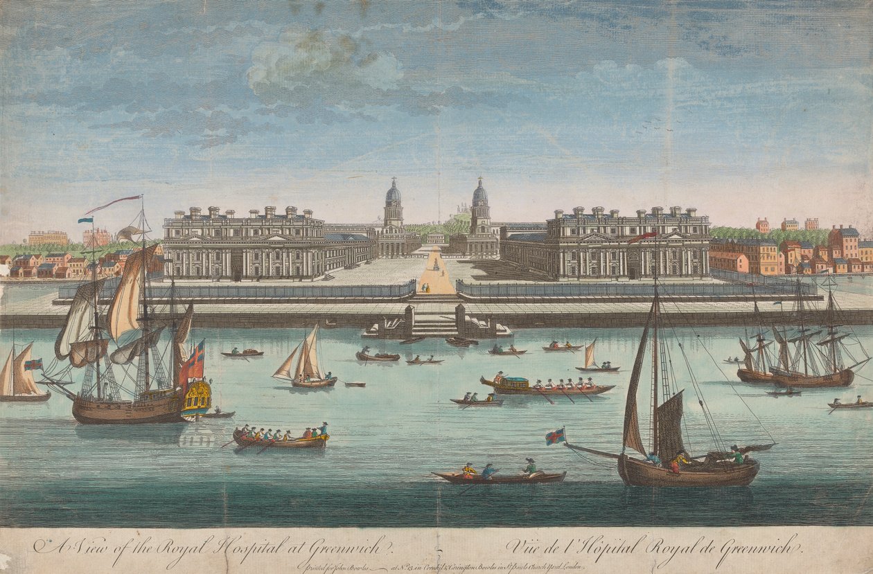 Ansicht des Royal Hospital in Greenwich von Unknown artist