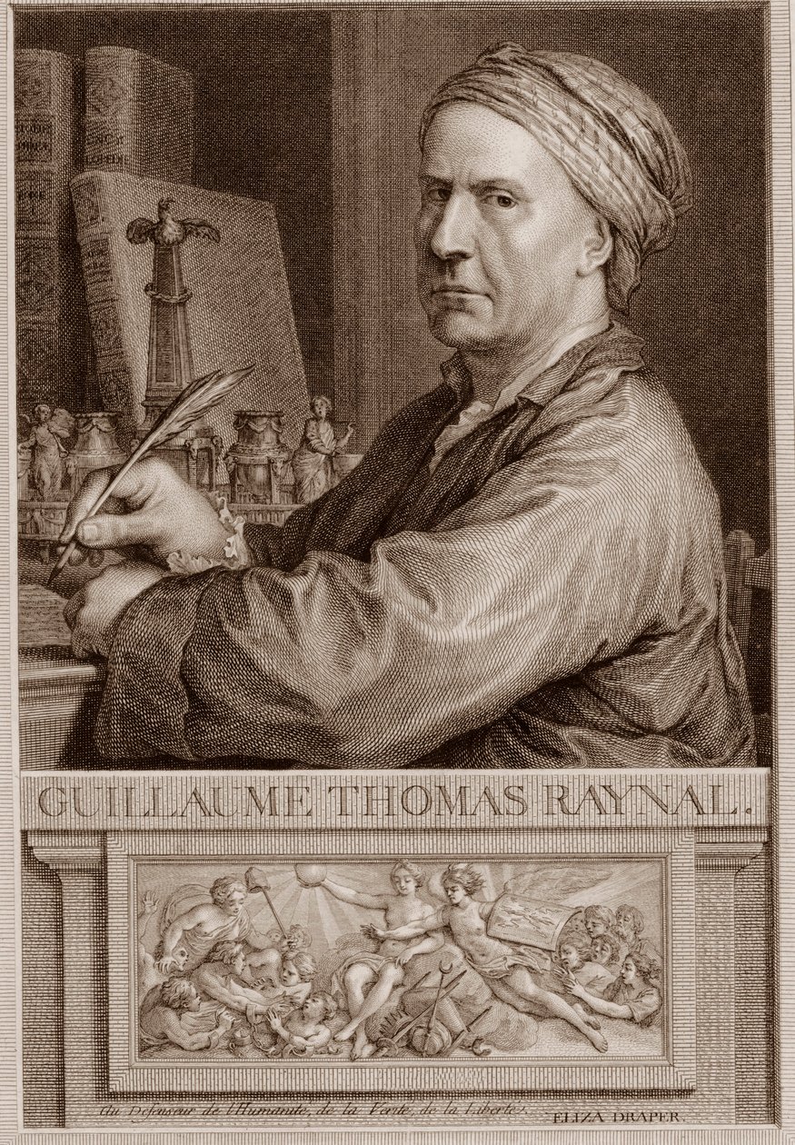 Abt Guillaume Thomas Raynal (1713-1796) englischer Schriftsteller - Gravur nach Charles-Nicolas Cochin II von Unknown artist