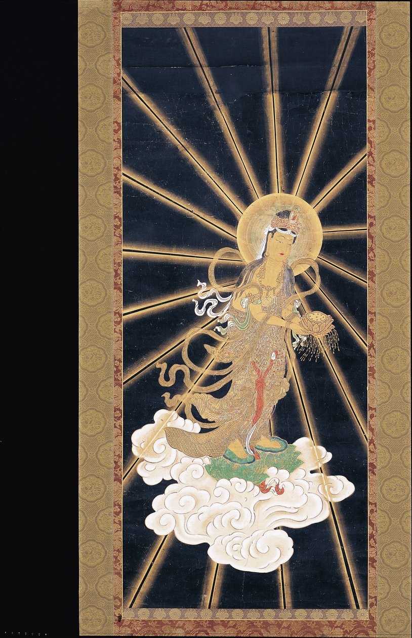 Amitabha (Amida) Triade, die vom Himmel herabsteigt von Unknown artist