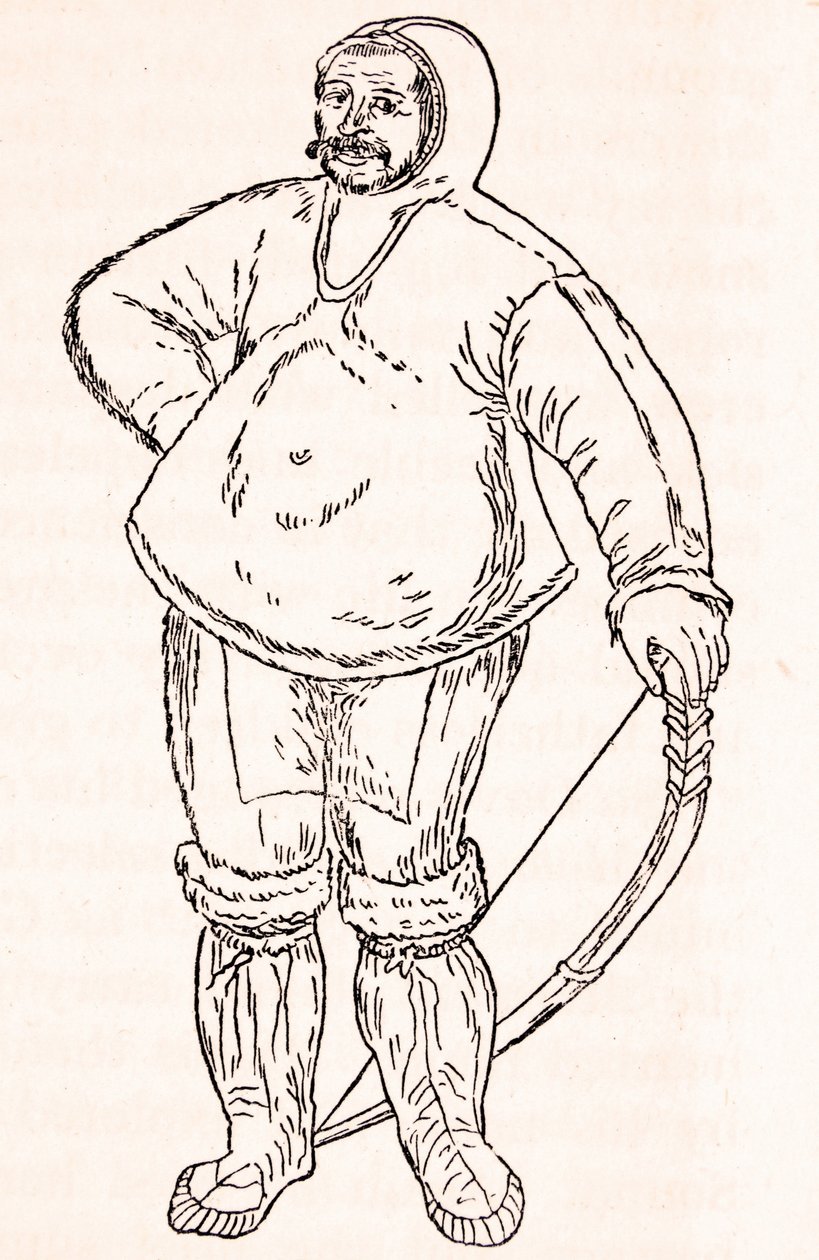 Ein Eskimo - nach einer Aquarellzeichnung von John White von Unknown artist