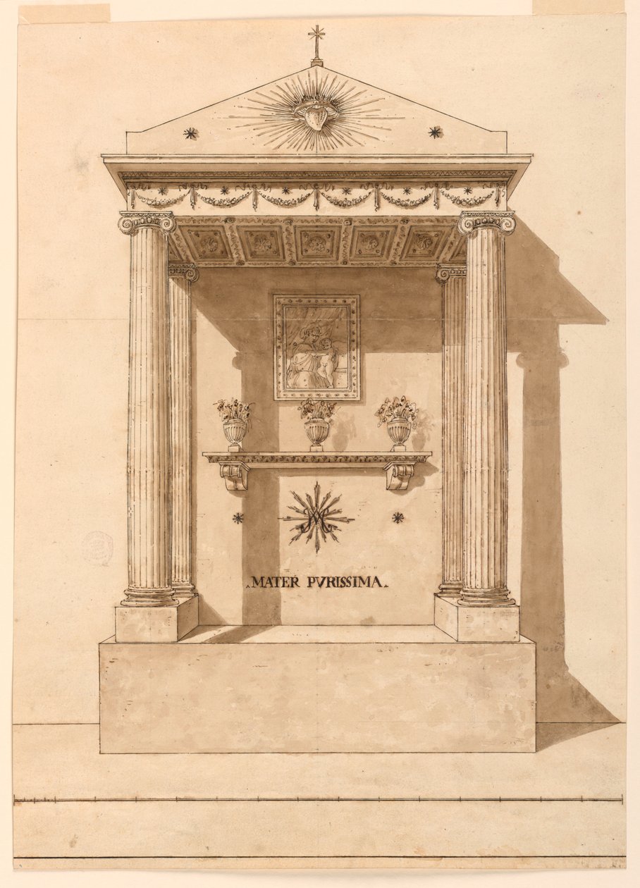 Ein Oratorium, der Jungfrau Maria gewidmet von Unknown artist
