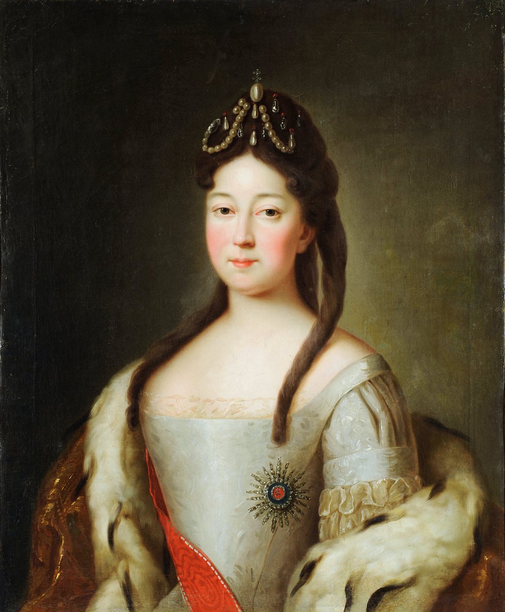 Porträt der Zarewna Anna Petrowna von Russland (1708-1728) von Unknown artist