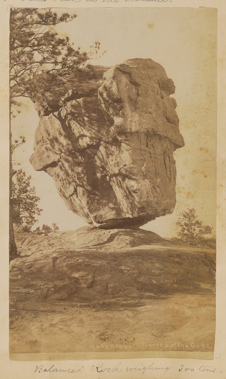 Balancierender Felsen. Garten der Götter von Unknown artist