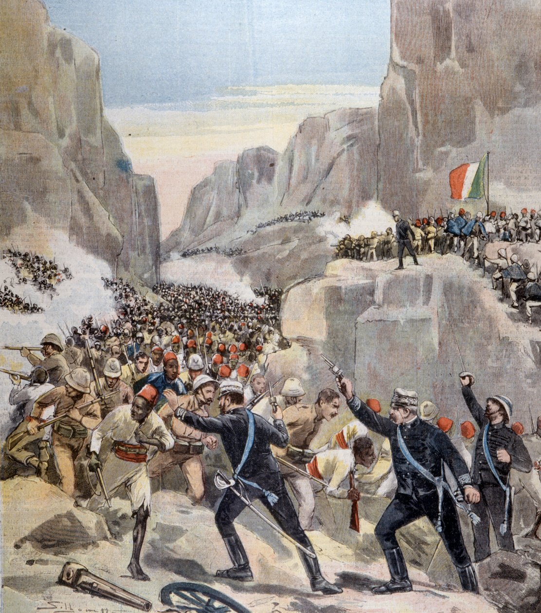 Schlacht von Abba Karima (Adoua, Äthiopien) zwischen Äthiopien und Italien von Unknown artist