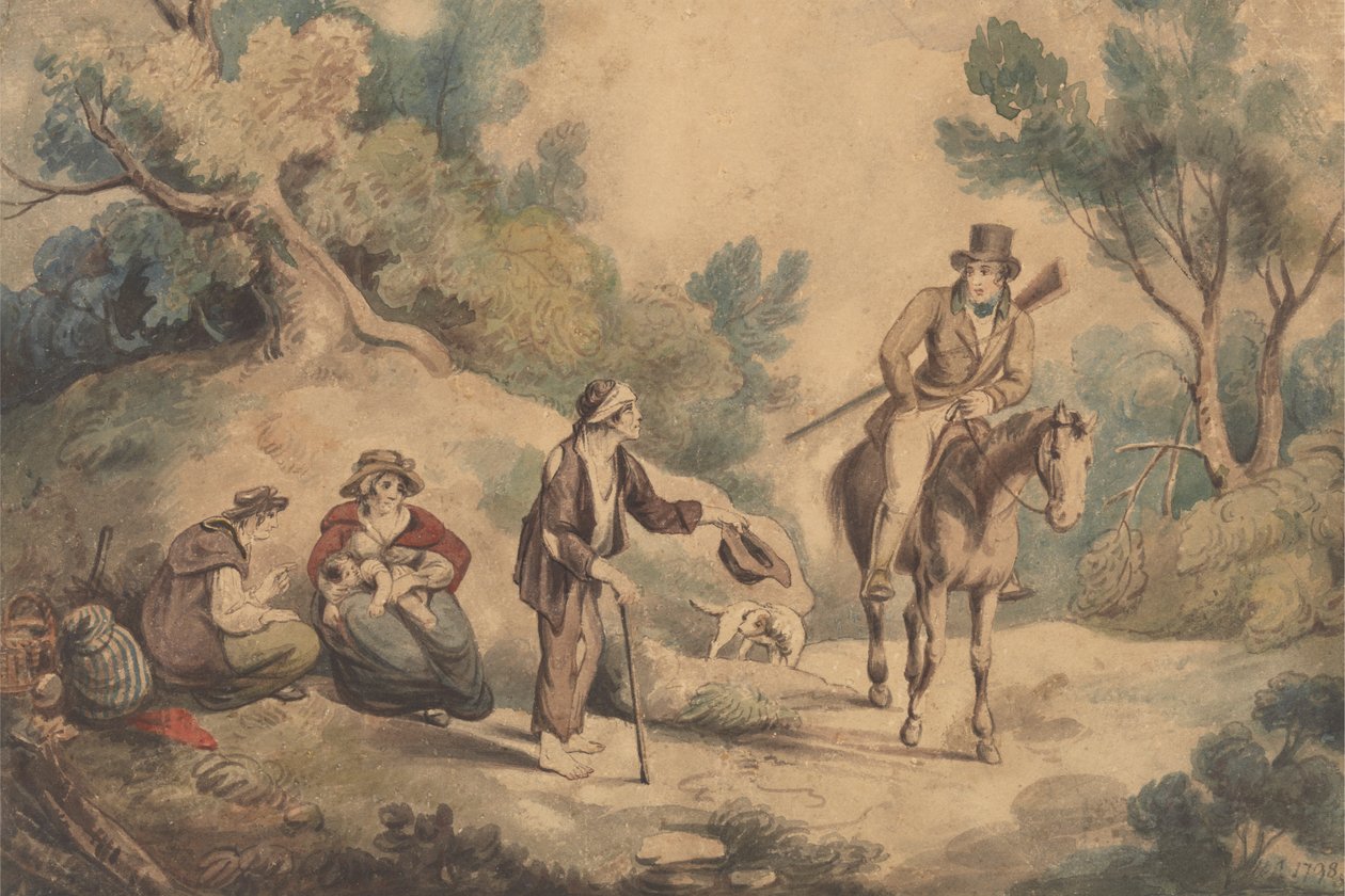 Bettler und Reiter von Unknown artist