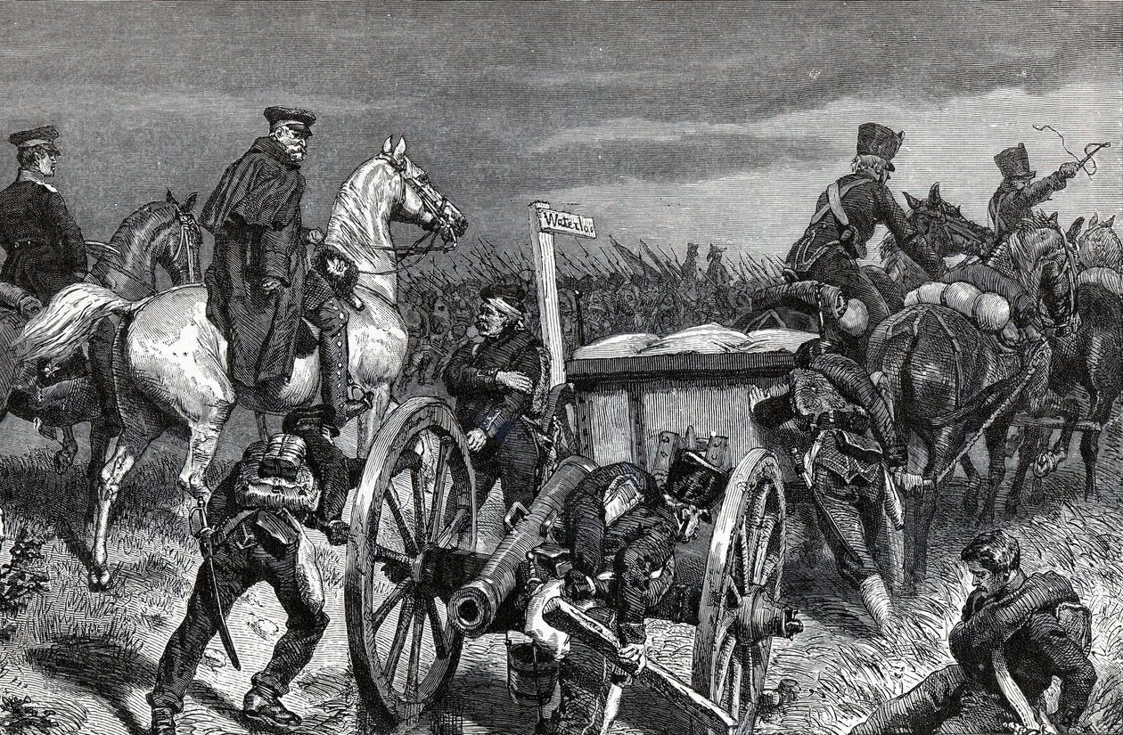 Blüchers Marsch nach Waterloo von Unknown artist